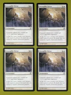 Intangible Virtue x4 Innistrad 4x Playset Magic the Gathering MTG - Image 1