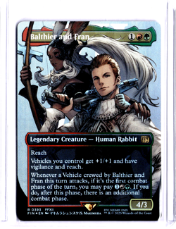 Balthier and Fran (0393) (Borderless) FINAL FANTASY (393) Foil - MTG #393 Magic - Image 1