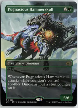 Pugnacious Hammerskull (Borderless) R The Lost Caverns of Ixalan 328 NM - Image 1