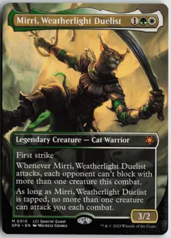 Mirri, Weatherlight Duelist (Borderless) Normal M Special Guests 15 NM - Image 1