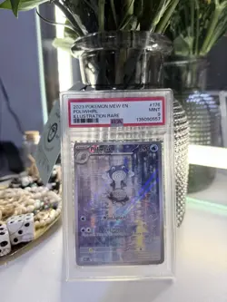 Pokemon Poliwhirl Sv: Scarlet & Violet 151 Illustration Rare Holo 176/165 PSA 9 - Image 1