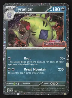 Tyranitar (Paldea Evolved Stamp) Promo Holo MCAP 135/193 NM Pokemon TCG - Image 1