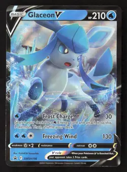 Glaceon V - Promo Holo SWSD SWSH196 NM Pokemon TCG - Image 1