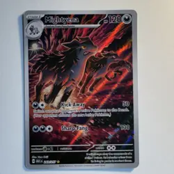 Pokemon Mightyena Full Art Holo Rare 243/217 ASC 2026 Stage 1 120 HP - Image 1