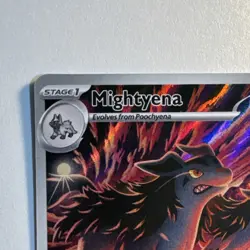 Pokemon Mightyena Full Art Holo Rare 243/217 ASC 2026 Stage 1 120 HP - Image 2