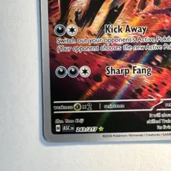 Pokemon Mightyena Full Art Holo Rare 243/217 ASC 2026 Stage 1 120 HP - Image 5