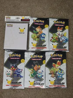 POKEMON TCG First Trainer Pack Bundle!!! All 5 Regions & 25th Binder!!! - Image 1