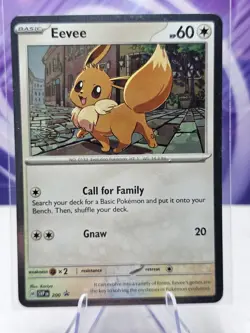 Pokemon TCG Eevee 200 ~ Cosmos Holo Black Star Promo Destined Rivals Checklane - Image 1