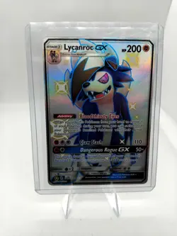 Lycanroc GX SV66/SV94 Shiny GX Rare Hidden Fates Shiny Vault Pokemon Near Mint - Image 1