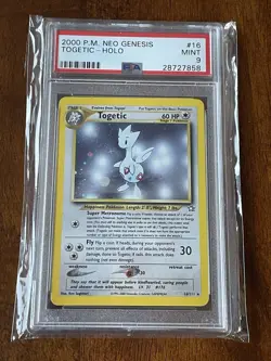 2000 Pokemon Neo Genesis Togetic Holo #16/111 PSA 9 MINT - Image 1