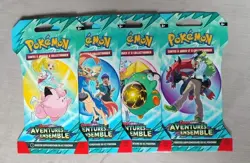 ARTSET 4 BOOSTER DE 10 CARTES POKEMON AVENTURES ENSEMBLE EV09 FR NEUF SCELLES - Image 1