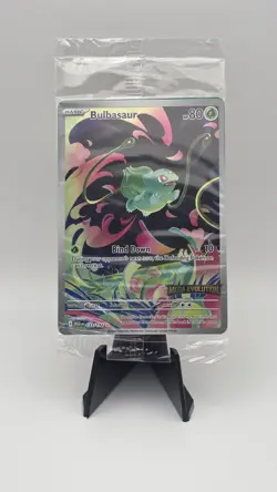 Sealed Pokemon Bulbasaur Me01 Mega Evolution Illustration Rare Full Art Holo - Image 1