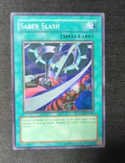 * Saber Slash - ANPR-EN058 - Super Rare - Damaged - Image 1