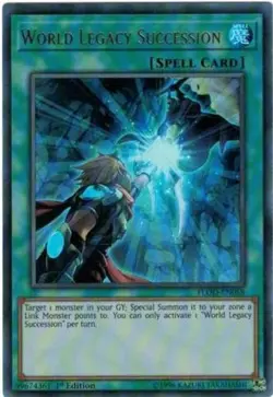 Yugioh! LP World Legacy Succession - FLOD-EN058 - Ultra Rare - 1st Edition Light - Image 1
