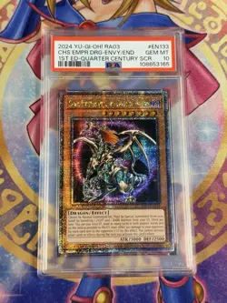 2024 YU-GI-OH! Chaos Emperor Dragon Envoy Of The End RA03-EN133 QCR PSA 10 QCSR - Image 1