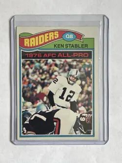 1977 Topps - All-Pro Ken Stabler #110, Oakland Raiders, GOOD - Image 1