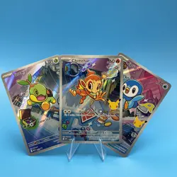Pokemon TCG Piplup/Chimchar/Turtwig First Partner illustration Gen 4 042/041/040 - Image 1
