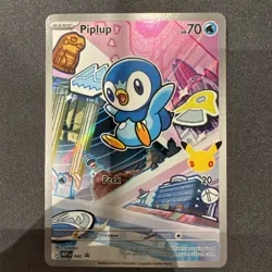 Pokemon TCG Piplup/Chimchar/Turtwig First Partner illustration Gen 4 042/041/040 - Image 2