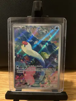 Pokemon TCG Wiglett Scarlet Violet Base Set Holo Illustration Rare Card 206/198 - Image 1
