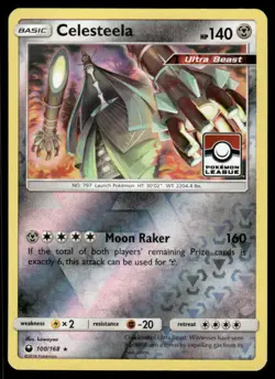 Cards Celesteela (Pokemon League) 100/168 League & Championship Cards Holo LP - Image 1