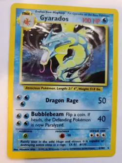 Gyarados Base Set Pokemon Card Base Jungle Fossil WOTC - Image 1