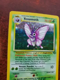 Venomoth Jungle Holo Pokemon Card Base WOTC - Image 2