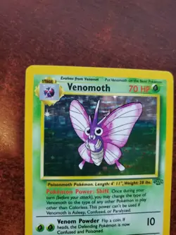 Venomoth Jungle Holo Pokemon Card Base WOTC - Image 3