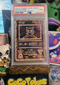 2000 Pokemon TCG Ancient Mew PSA 9 MINT Movie Dual Holo Promo Rare* Card - Image 2