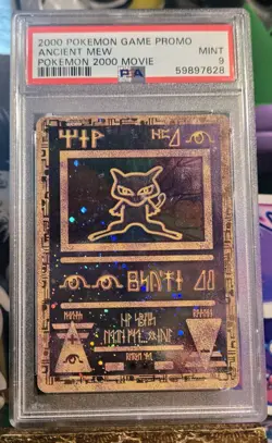 2000 Pokemon TCG Ancient Mew PSA 9 MINT Movie Dual Holo Promo Rare* Card - Image 3