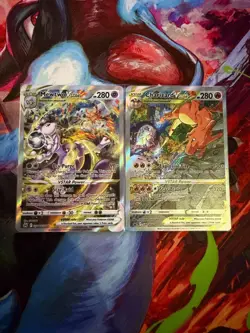 Pokemon Mewtwo VSTAR & Charizard VSTAR Promo Foil Cards Lot Sword & Shield - 2 - Image 1