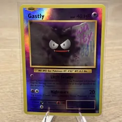 Pokemon TCG Gastly XY Evolutions Reverse Holo Card 47/108 Common - Image 1
