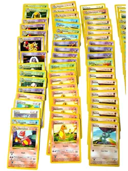 Pokemon Base Set Non-Holo Lot 233 Cards Shadowless WOTC 1999 Played Condition - Image 1