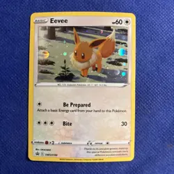 Eevee SWSH190 Pokemon Card Brilliant Stars Cosmos Holo Promo NM (b) - Image 1