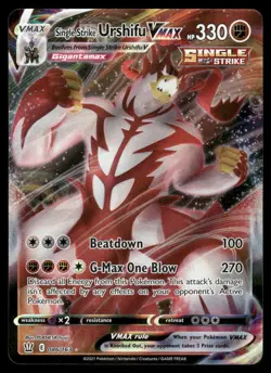 Pokemon Cards Single Strike Urshifu VMAX 086/163 Battle Styles Holo Rare VMAX NM - Image 1