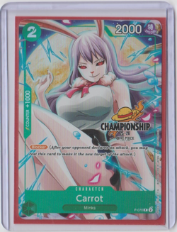 One Piece Card Game - Carrot - Championship 25-26 Finalist Textured - P-070 - NM - Image 1