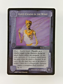 Gold Chains in the Wind - Middle Earth CCG card (1997 ICE MECCG Lidless Eye LotR - Image 1