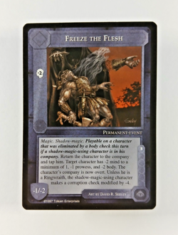 Freeze the Flesh - Middle Earth CCG card (1997 ICE) MECCG Lidless Eye LotR - Image 1