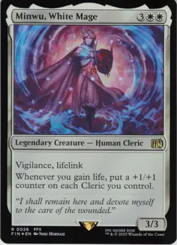 Minwu, White Mage R FINAL FANTASY 26 NM Foil MTG - Image 1