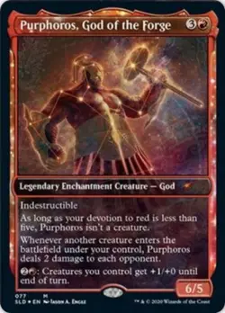 MTG Purphoros, God of the Forge - Foil, NM-Mint, English Secret Lair Drop Series - Image 1