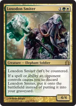 1x Loxodon Smiter - Foil Light Play, English Return To Ravnica MTG Magic - Image 1