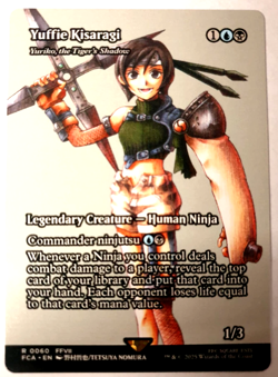 MTG Final Fantasy - Yuffie Kisaragi (Yuriko) - Borderless Rare - 0060 VLP - Image 1