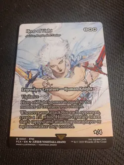 MTG – Final Fantasy – Hero of Light – Rare 0001 (Adeline, Resplendent Cathar) - Image 1