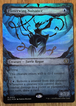 MTG Lorwyn Eclipsed, Flitterwing Nuisance - Foil Showcase - Image 1