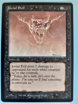 MTG Jovial Evil - LEGENDS - NM - Vintage Magic The Gathering from Dawn* - Image 1