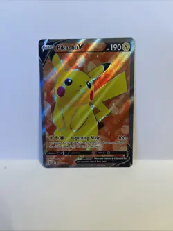 Pokemon TCG Pikachu V Sword & Shield: Brilliant Stars 157/172 Holo Ultra Rare - Image 1