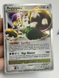 Regigigas LV.X 100/100 Diamond & Pearl Stromfront Ultra Holo Rare Pokemon (A2) - Image 3
