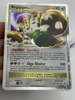 Regigigas LV.X 100/100 Diamond & Pearl Stromfront Ultra Holo Rare Pokemon (A2) - Image 5