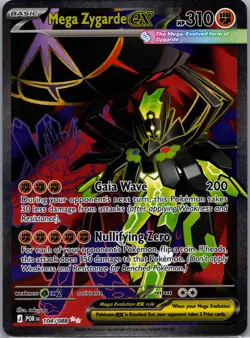 Mega Zygarde ex 104/088 ME03: Perfect Order Pokemon TCG Ultra Rare NM - Image 1