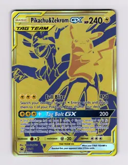 Pikachu & Zekrom GX - SM248 Sun & Moon Black Star Promo Tag Team Pokemon NM - Image 1