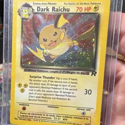 Pokemon TCG Dark Raichu 83/82 Team Rocket Secret Rare Holo Unlimited 70 HP - Image 1